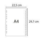 Intercalaires imprimes mensuels exacompta            polypropylene a4 12positiones / mois gris