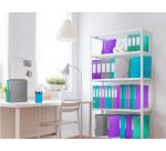 Boite de classement exabox carte enduite teksto dos 40mm assortiment