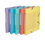 Boite de classement exacompta gamme chromaline pastel       polypropylene a4 240x320mm    dos 25mm.