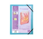 Boite de classement kreacover polypropylene transparent a4  250x330mm dos 40mm            assortiment pastel