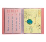 Porte-documents exacompta kreacover  polypropylene      110x150mm 40vues assortiment  pastel