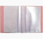 Porte-documents exacompta kreacover  polypropylene      110x150mm 40vues assortiment  pastel