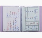 Porte-documents exacompta kreacover  polypropylene      110x150mm 40vues assortiment  pastel