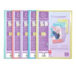 Porte-documents exacompta kreacover a4 polypropylen     80vues assortiment pastel