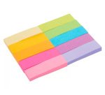 Marque-pages en papier post-it  10 blocs x 50        feuilles 15x50mm coloris      assortis