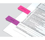 Marque-pages en papier post-it  10 blocs x 50        feuilles 15x50mm coloris      assortis