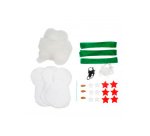 Kit feutrine sodertex bonhome de neige boonty a fabriquer 3 pieces 2mm 12x7 blanc