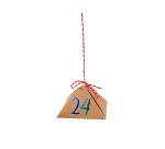Calendrier de l'advent sodertex 24 boites            triangulaires cartonnees a    construir et personnaliser +