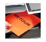 Etiquette office star impression laser jet encre et copieur 210x297mm coloris     rouge pochette 50 unites