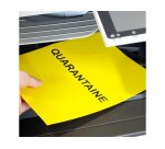 Etiquette office star impression laser jet encre et copieur 210x297mm coloris     jaune pochette 100 unites