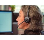 Casque sans fil cleyver hw10 mono dect gap micro coloris   noir
