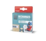 Flacon encre trodat rouleau encreur id protector 2ml      coloris noir pack 3 unites