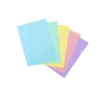 Pochette coin viquel rainbow pastel polpropylene a4        coloris assortis lot 10       unites