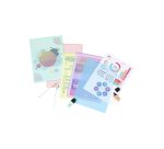 Pochette coin viquel rainbow pastel polpropylene a4        coloris assortis lot 10       unites