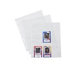 Pochette perforee viquel a4 pour cartes a collectionner   incolore lot 10 unites