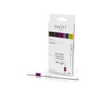 Feutre uniball emott calm-tone colors pointe fine  coloris assortis pochette 10  unites
