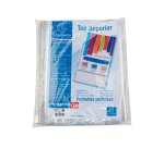 Sachet de 100 pochettes perforées polypropylène lisse Qualité + - A4 - Cristal