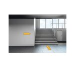 Panneau adhesif exacompta pvc antiderapant circulation      obligatoire 100cm coloris     jaune