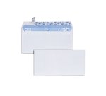 Enveloppe gpv velin blanc 80g dl 110x220mm bande adhesive   paquet 100 unites