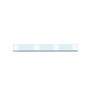 Bande metallique maul standard longueur 50cm avec 2 aimants coloris blanc