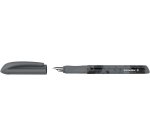 Stylo-plume schneider easy pointe acier taille m encre   bleu royal effacable coloris  noir