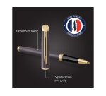 Roller waterman hemisphere metallic capuchon clip pointe fine encre noire coloris noir lave coffret cadeau