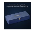Roller waterman hemisphere metallic capuchon clip pointe fine encre noire coloris noir lave coffret cadeau