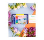 Stylo-surligneur staedtler 3620 double pointe            biseautee/pinceau coloris     assortis set 10 unites