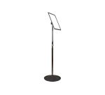 Presentoir sur pied tarifold magneto support metal hauteur 63 a 115cm coloris noir