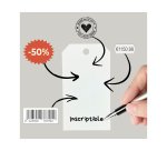 Etiquette avery americaine papier recycle rigide         100x55mm sans fils coloris    blanc 1000 unites