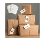 Etiquette avery americaine papier recycle rigide         100x55mm sans fils coloris    blanc 1000 unites