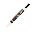 Marqueur posca pc5br peinture base eau inodore tout support pointe moyenne brush coloris  blanc
