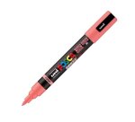 Marqueur posca pc5br peinture base eau inodore tout support pointe moyenne brush coloris  corail