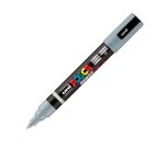 Marqueur posca pc5br peinture base eau inodore tout support pointe moyenne brush coloris  gris