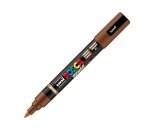 Marqueur posca pc5br peinture base eau inodore tout support pointe moyenne brush coloris  marron