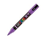 Marqueur posca pc5br peinture base eau inodore tout support pointe moyenne brush coloris  violet