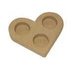 Centre de table graine creative bougeoir coeur       130x150x25mm