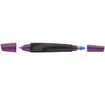 Roller cartouche schneider breeze grip antiderapant      trait moyen encre bleu royal  effacable coloris noir-baie