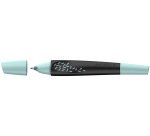 Roller cartouche schneider breeze grip antiderapant      trait moyen encre bleu royal  effacable coloris noir-menthe