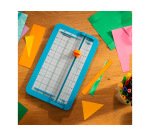 Massicot junior fiskars 29,2x17,8cm protection        transparente coloris bleu