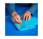 Massicot junior fiskars 29,2x17,8cm protection        transparente coloris bleu