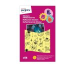 Sticker avery reflechissant theme espace sachet 56 unites
