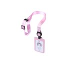 AVERY Porte-carte avec tour de cou, rose pastel