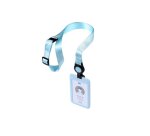 AVERY Porte-carte avec tour de cou, bleu pastel