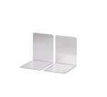 Serre-livres maul aluminium coins arrondis 10x8x10cm      coloris argent