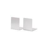 Serre-livres maul aluminium coins arrondis 10x8x10cm      coloris argent