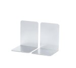 Serre-livres maul aluminium coins arrondis 10x10x13cm     coloris argent