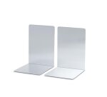 Serre-livres maul aluminium coins arrondis 16x15x21cm     coloris argent