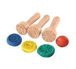 Tampon pate a modeler jovi plastilina baby bois modeles  assortis kit scolaire 12      unites