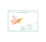 Tampon sodertex oiseaux a creer + 4 encreurs 17x13cm    coloris assortis pack 22 pcs
